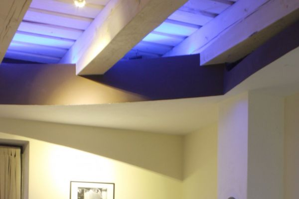 FitFarma Pelhřimov - salónek s ohněm